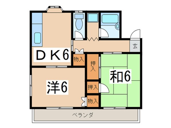 メゾン槙の物件間取画像